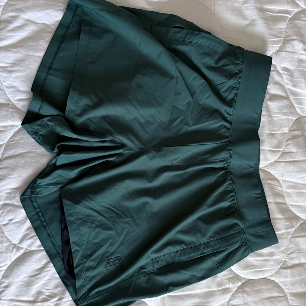 Born Primitive Green Athletic Shorts Smooth Synthetic Design